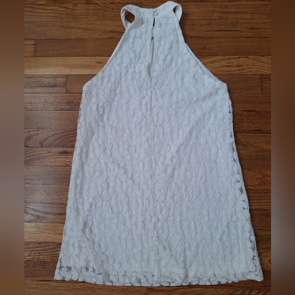 LULU'S White Halter Neck Sheath Midi Dress - Picture 2 of 7